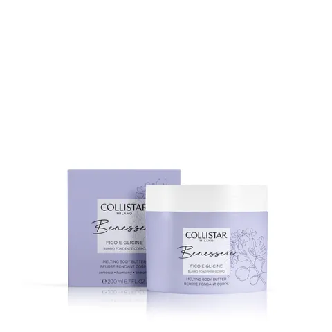 Collistar Burro Fondente Corpo Fico e Glicine, Idratante Nutriente, Fragranza Delicata