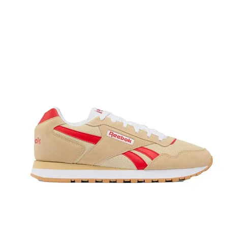 Reebok Unisex Glide Sneaker, Simplebeige/Ftwrwhite/Sportred, 42,5 EU