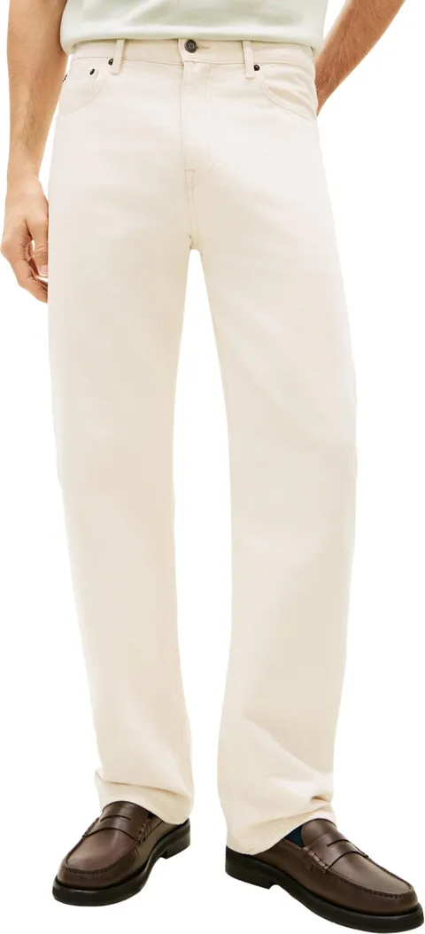 Tommy Hilfiger Relaxed River RGD GMD MW0MW41893 - Jeans da Uomo, Colore Bianco, Taglia 28