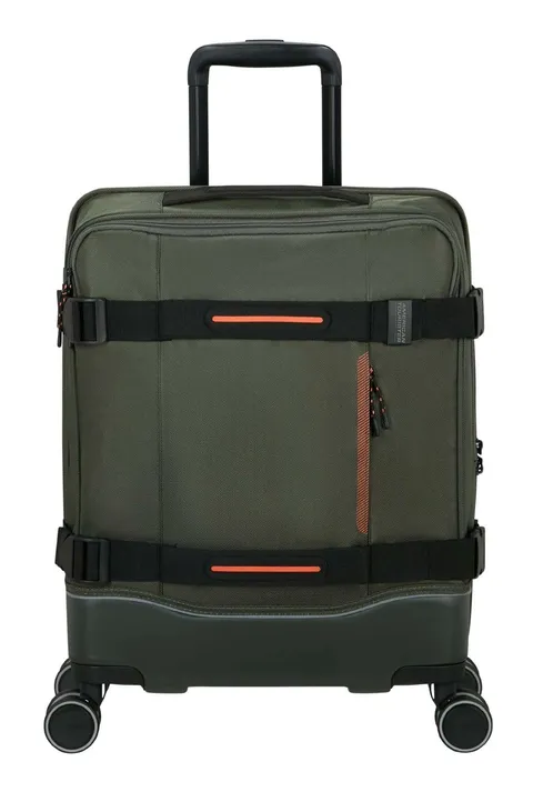 American Tourister Urban Track - Spinner S, Bagaglio a mano, 55 cm, 41.5 L, Verde (Dark
