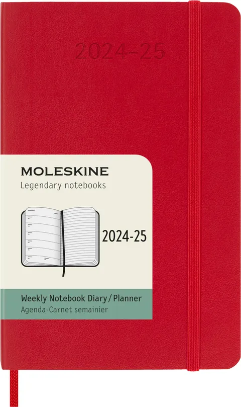 Moleskine Weekly Planner 2024-2025, Agenda Settimanale 18 Mesi 2025 Con Spazio Per Note