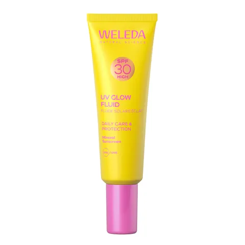Weleda UV Fluid Glow SPF 30 - Fluido solare con fattore di protezione solare 30 e olio di