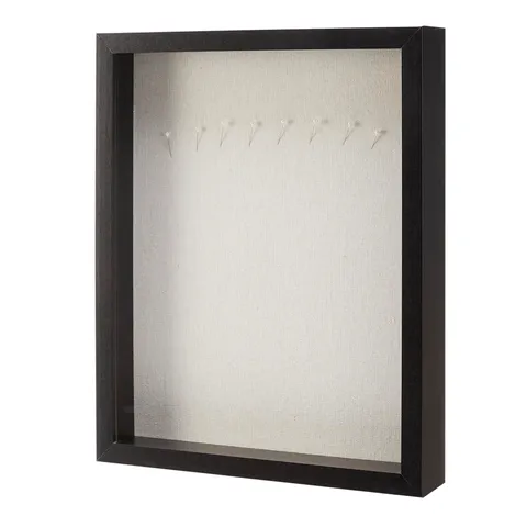 Amazon Basics - Cornice Rettangolare in Legno Stile Shadow Box/per Foto, 28cm x 35,5cm
