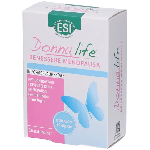 ESI - Donna Life Menopausa, Integratore Alimentare a Base di Isoflavoni da Soia e