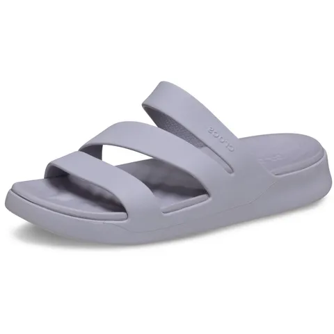 Crocs Getaway Sandali bassi da donna, con cinturino, colore: malva mista, 40, Nebbia