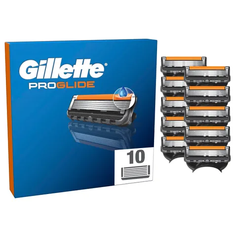 Gillette Proglide 10 Lametta Di Ricambio Per Rasoio Con Doppia Lubrificazione Prima E