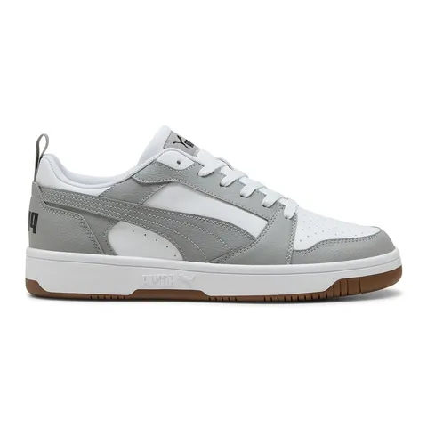 Puma Rebound V6 Low, Sneaker Unisex - Adulto, White Gray Echo Black, 36 EU
