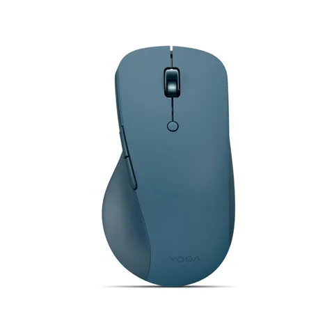 Lenovo Yoga Pro Mouse - Mouse Bluetooth Ricaricabile, Design Ergonomico per Destrimani, DPI Regolabile fino a 4000, Clic Silenziosi, Autonomia fino a 3 Mesi, per PC/Laptop/Windows/macOs - Tidal Teal