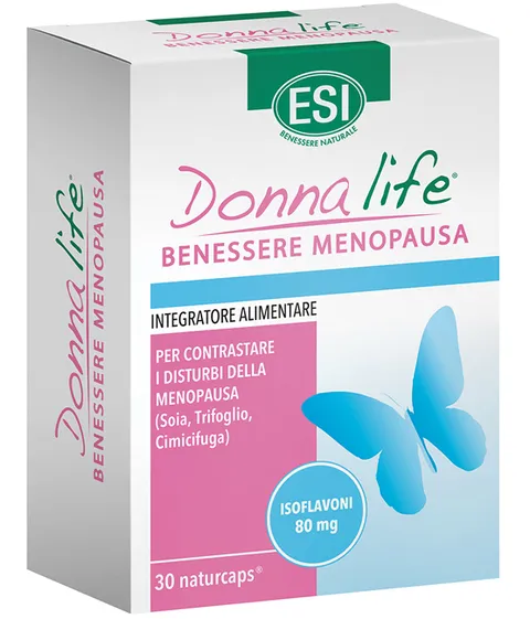 ESI - Donna Life Menopausa, Integratore Alimentare a Base di Isoflavoni da Soia e
