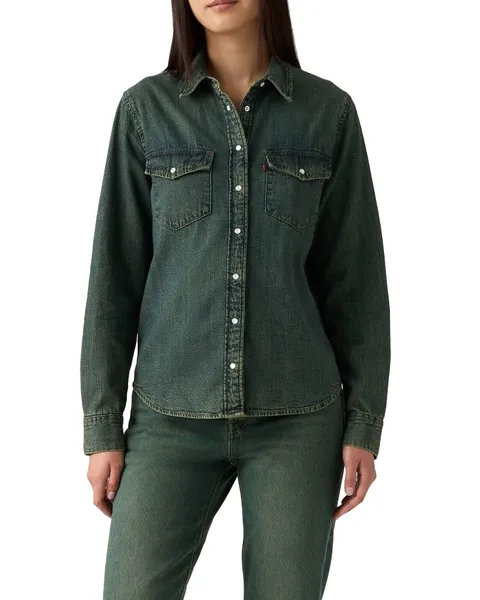 Levi's Camicia da Donna Iconic Western, Verdant Ventures Top, XXL