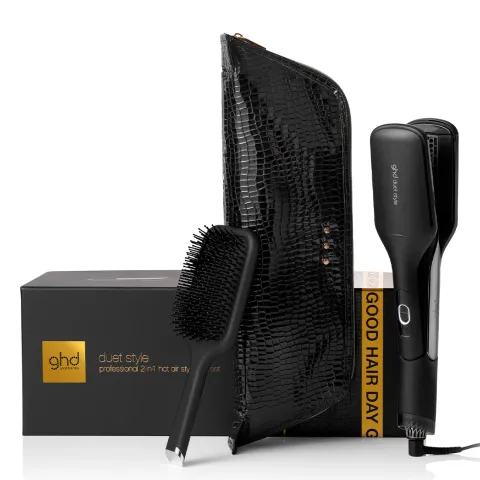 ghd Set Regalo Duet Style, Include Piastra Asciugacapelli 2-in-1, Spazzola Districante