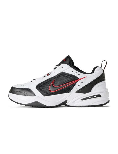Nike Air Monarch Iv, Scarpe da ginnastica Uomo, Bianco White Black Varsity Red 445, 38.5