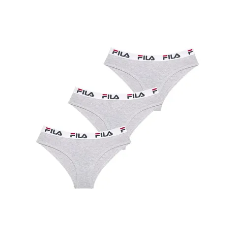 Fila Mutande Donna, Set da 3, Grigio 43GR (XS)