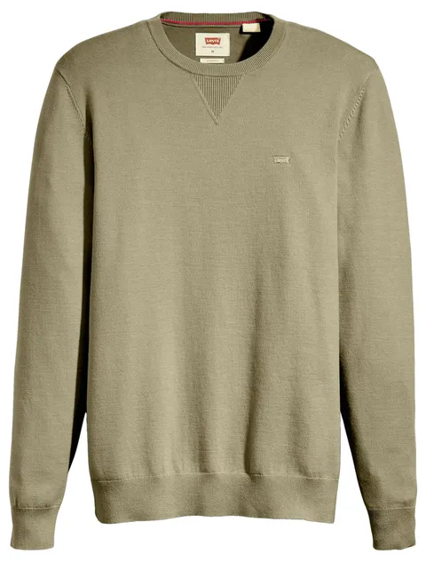 Levi's Lightweight HM Sweater Smokey Olive, Smokey Olive, XS