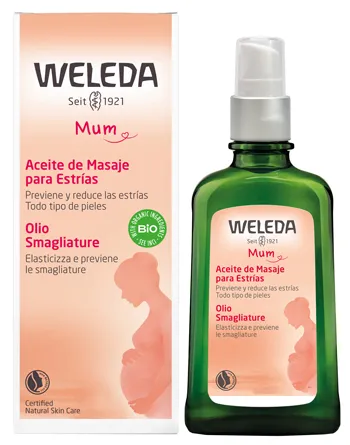 Weleda Olio smagliature, trattamento cosmetico pre-post gravidanza per inestetismi