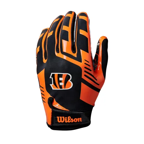 Wilson Guanto da Football AD NFL Stretch Fit, Vestibilità Sicura e Presa Salda, In