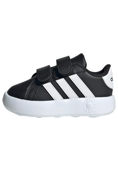 adidas Unisex - Bimbi 0-24 Grand Court 2.0 Shoes Kids, Black/White, 19 EU