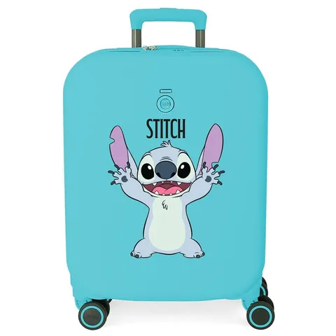 Joumma Disney Stitch Playfull Valigia per bambini Valigia rigida ABS Chiusura TSA 4 Ruote