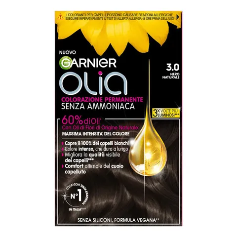 Garnier Olia Midnight Tinta Capelli, Colorazione Permanente Senza Ammoniaca, Fragranza