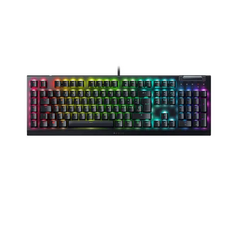 Razer BlackWidow V4 X - Tastiera meccanica da gaming con Chroma RGB - Switch meccanici gialli 6 pulsanti macro dedicati - Tasti in ABS a doppia iniezione - QWERTY IT-Layout | Nero