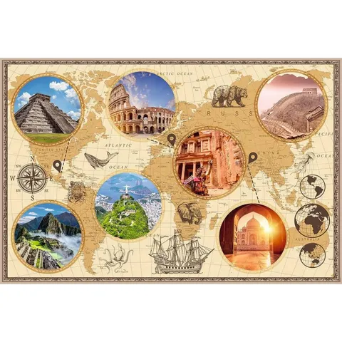 Nathan - Puzzle da 3000 pezzi - Meraviglie del mondo moderno - Adulti e bambini a partire