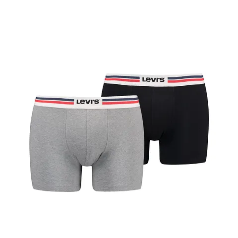 Levi's Boxer, Boxer Uomo, Grigio (Middle Grey Melange 02), XXL