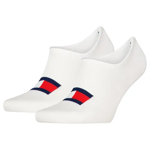 Tommy Hilfiger Footie, Calzini Unisex - Adulto, Bianco, 43-46
