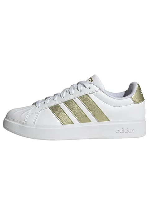 adidas Donna Streettalk Shoes, Ftwr White/Gold Met./Ftwr White, 39 1/3 EU