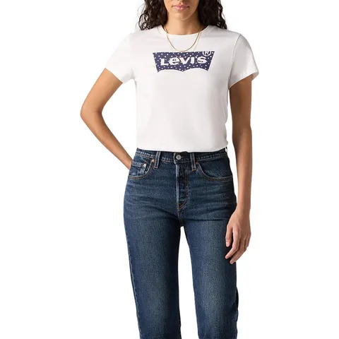Levi's The Perfect Tee, T-Shirt Donna, Maya Fuzzy DOT BW Fi, XXS