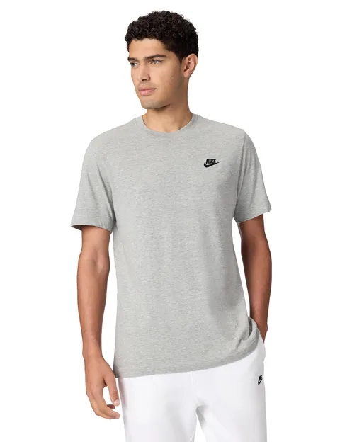 Nike M Nsw Club Tee Maglietta, Dk Grey Heather Black, S Uomo