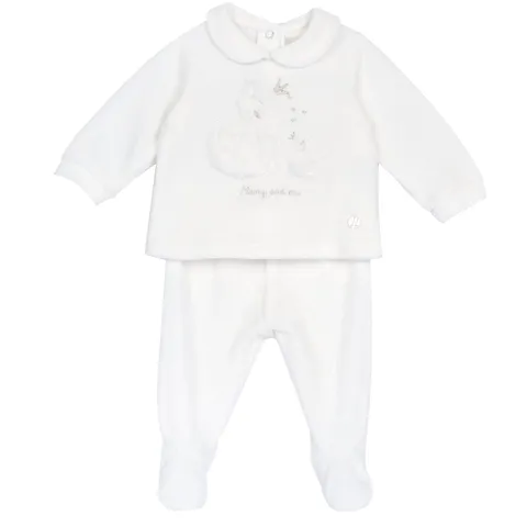 Chicco Set Coprifasce e Ghettine Bimba 0-24 in Morbida Ciniglia FW25 253_1