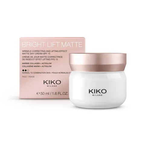 KIKO Milano Bright Lift Matte, Crema Giorno Lifting Opacizzante Con Collagene Marino