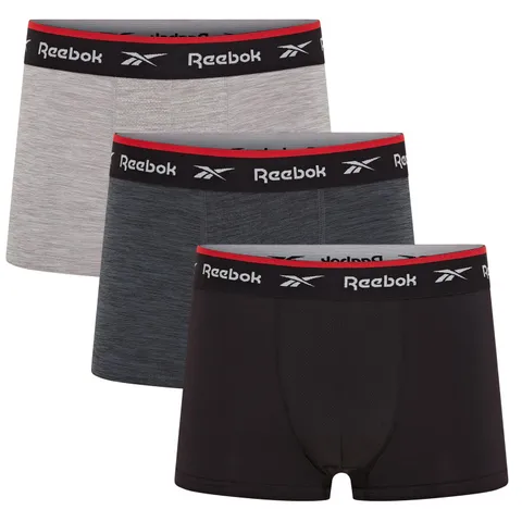 Reebok Redgrave Boxer Sportivi Elasticizzati Traspiranti Multipack Nero | Abbigliamento