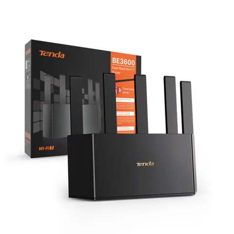 Tenda RE3L Router Wi-Fi 7 BE3600 Dual-Band, Mesh WiFi, Porte WAN/LAN Gigabit, 5 Antenne