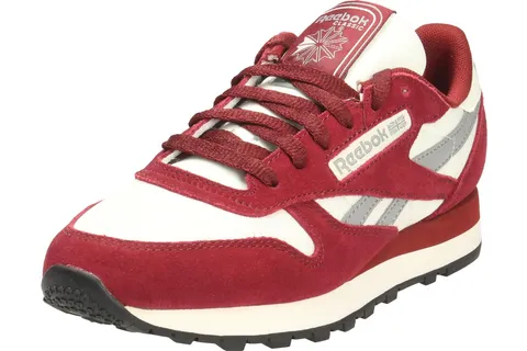 Reebok Classic Leather, Scarpe da Ginnastica Unisex - Adulto, Rich Maroon/Chalk/Grey 3