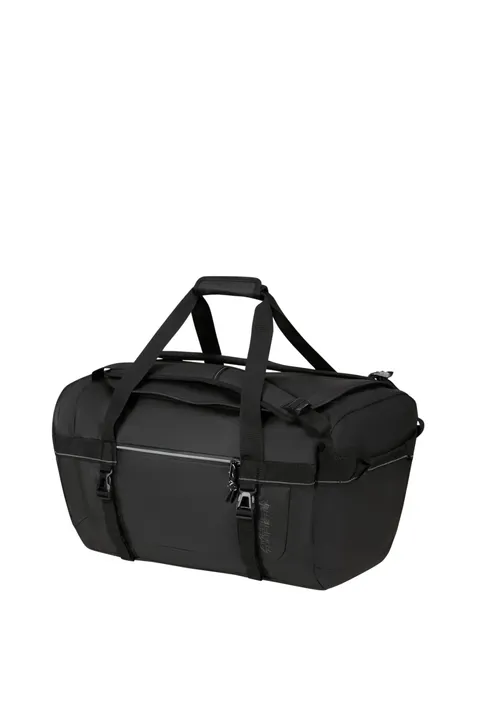 American Tourister Upventure - Borsa da viaggio/zaino, 54 cm, 56 L, nero (nero)