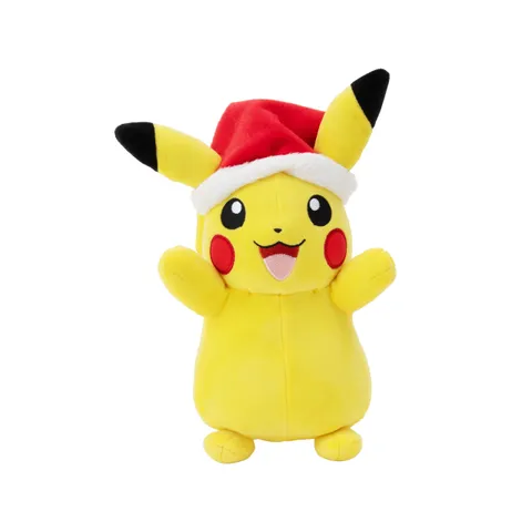 Pokémon PKW3376-20 cm peluche invernale - Pikachu con cappello di Natale, peluche