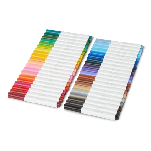 Amazon Basics Broad Line - Pennarelli lavabili, confezione da 40, multicolore