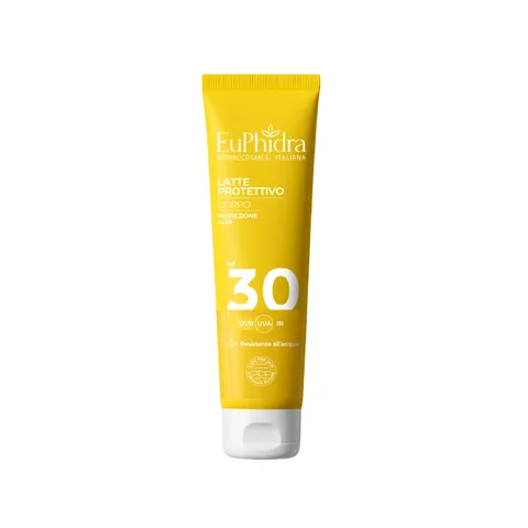 Euphidra, Latte Solare Protettivo SPF 30 Protezione Media, Texture Leggera e Vellutata