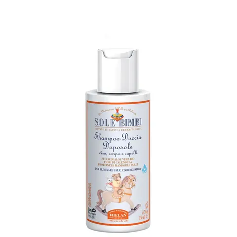 Helan, Sole Bimbi - Shampoo Bagnoschiuma Bambini Doposole Corpo, Viso e Capelli Idratante