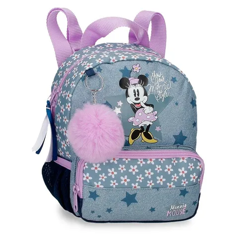 Disney Minnie Style Zaino da passeggio blu 19x23x8 cm Poliestere 3,5L