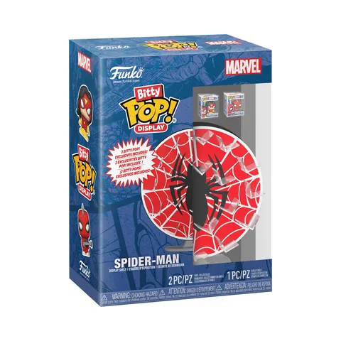 Funko Bitty POP! Display: Spider-Man Web with Spider-Woman and Spider-Punk - Figura in