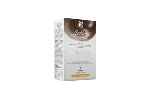 Bionike Shine On - Trattamento Colorante Capelli N.7 Biondo, Kit Tinta Senza Ammoniaca
