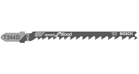 Bosch Professional 5 x Lame per seghetto alternativo T 244 D Speed for Wood (per Legno