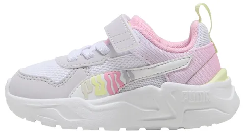 PUMA Unisex Baby Trinity 2 LT Come ON AC+ Inf Sneaker, Lavender Pop White-Apple Spritz, 4