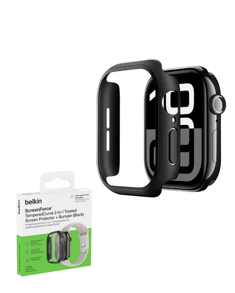 Belkin ScreenForce TemperedCurve Cover Apple Watch Series 10 (46mm), 2 in 1 proteggi
