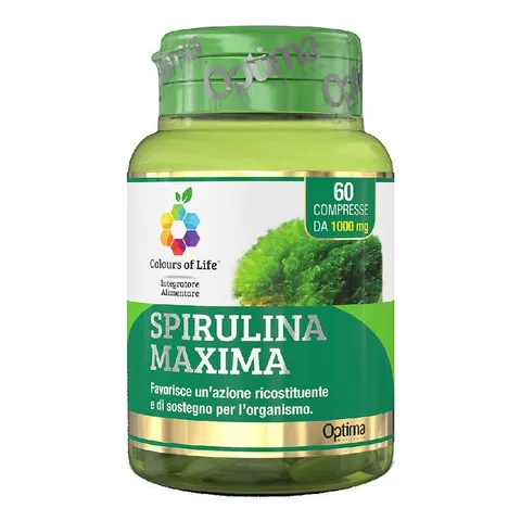 Colours of Life Spirulina Maxima - Integratore di Spirulina - Azione Ricostituente e di