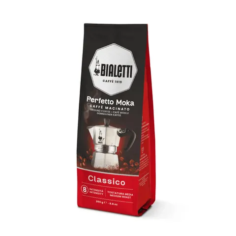 Bialetti Perfetto Moka Caffè Macinato, Classico - 1 x 250 gr