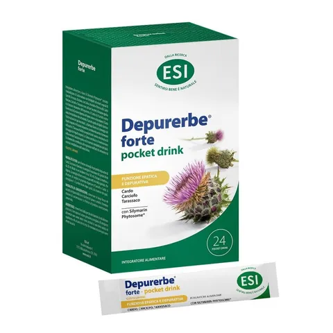 ESI, Depurerbe Forte Drink, Integratore Alimentare Depurativo a Base di Estratto di