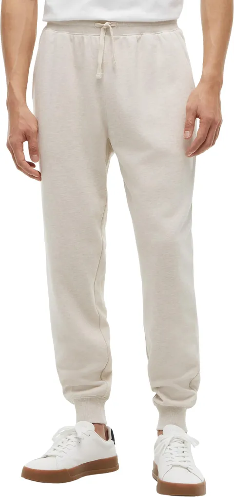 Tommy Hilfiger Uomo Pantaloni da Jogging Essential Terry Sweatpant in Cotone, Beige